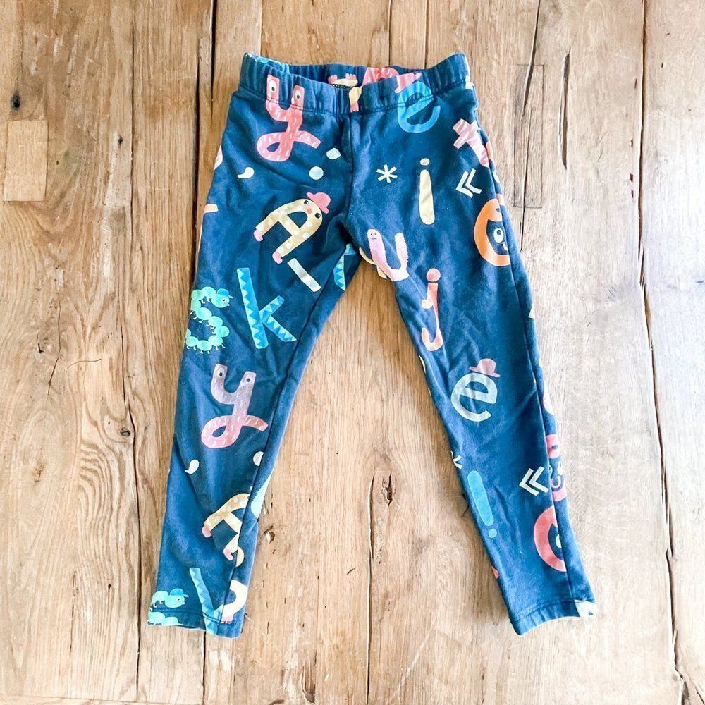 Lindex Alphabet Pants, Size 4